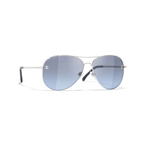 Pilot Sunglasses Metal & Calfskin Light gold & green 